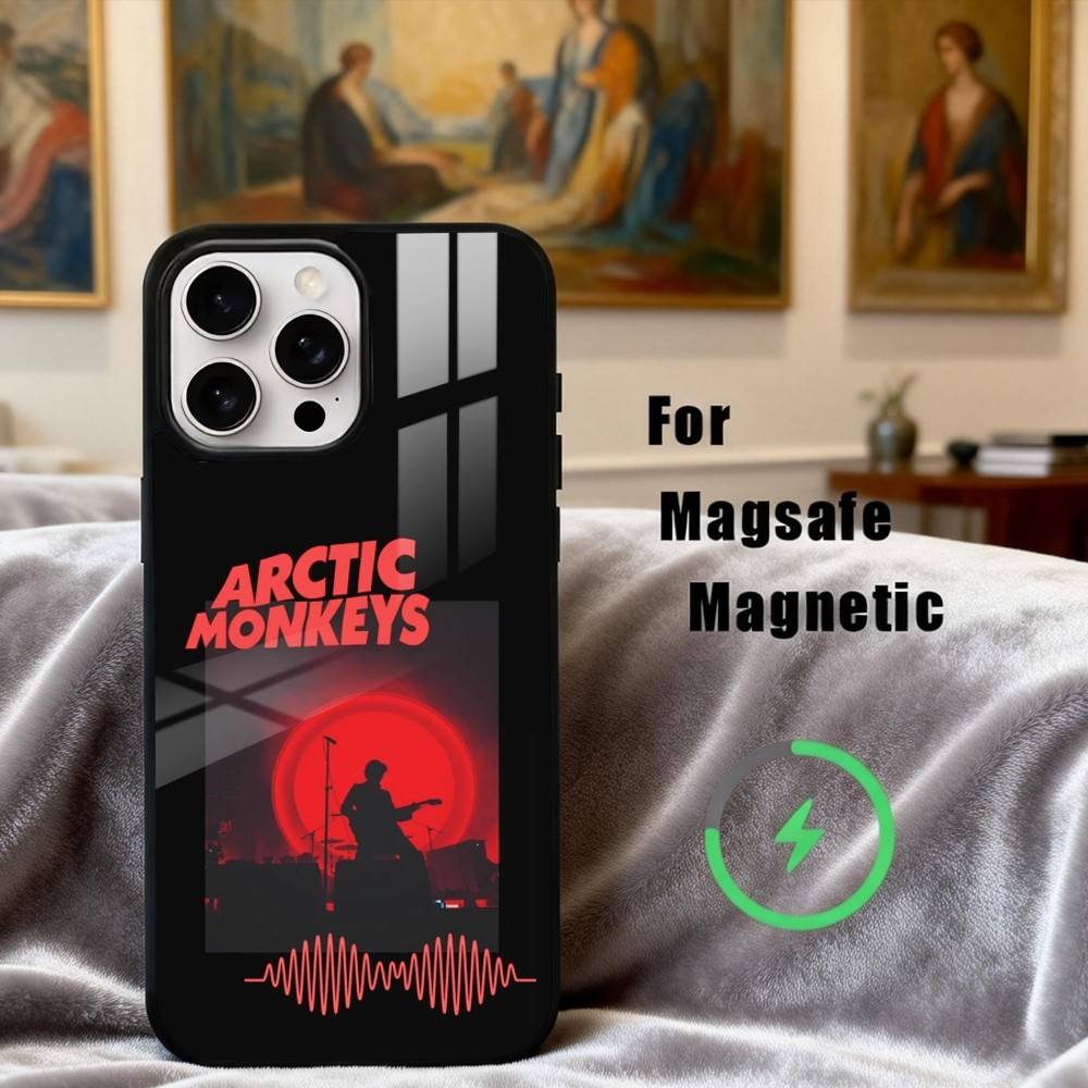 Альтернативный чехол для телефона Arctic Monkeys для iPhone 17, 16, 15, 14, 13, 12, 11 Plus, Pro Max Магнитный для беспроводной зарядки Magsafe