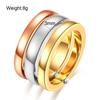 Fashion Gold Plated Croissant Braided Twisted Signet Chunky Dome Ring Stacking Band for Women Jewelry Minimalist Statement Ring