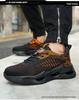 Рабочие ботинки Flyknit из износостойкого материала с защитным металлическим подноском - Мужские, противоударные, проколобезопасные, с мягкой подошвой, удобные