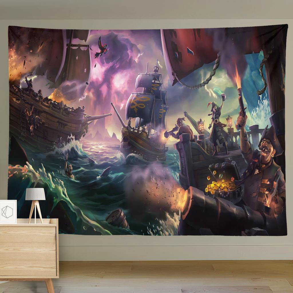 Bedroom Background Cloth Digital Printing Hanging Blanket Dormitory Bed Head Decoration Cloth Living Room Wall Cloth
