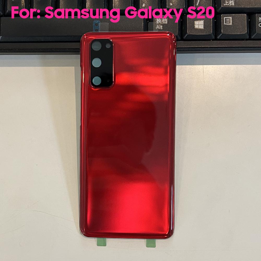 Задние крышки Крышки аккумулятора Корпус Для Samsung Galaxy S20 S20 Plus S20+ Задний Чехол из стекла