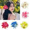 Bohemian Flower Hair Clip for Women Holiday Small Hairpin Bridal Barrette Beach Wedding Side Bangs Clip Hair Accessories