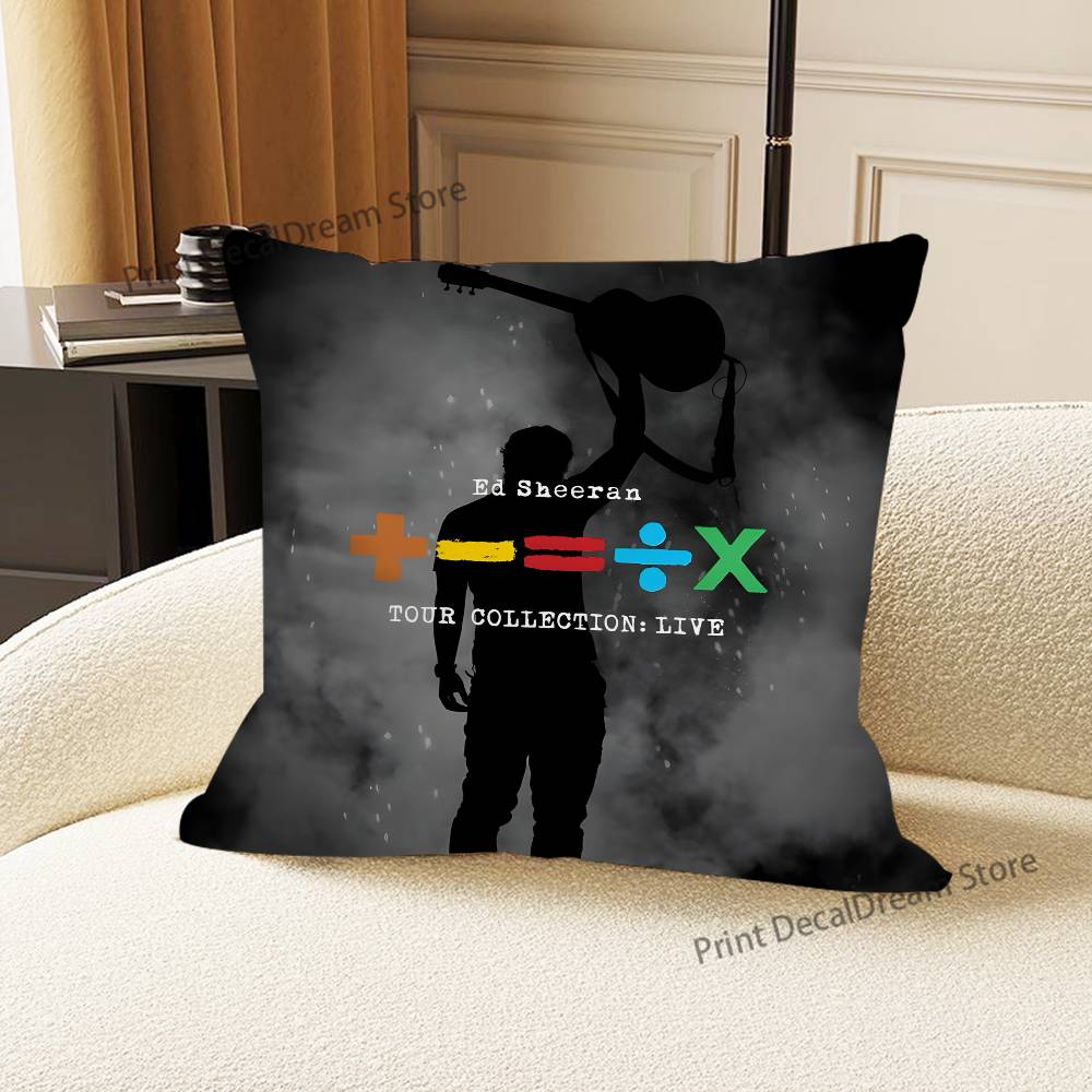 Ed S-Sheeran Singer Ablum Pillow Case For Sofa Decor Car Office Room Printing Cushion Cover Decorations and Protector