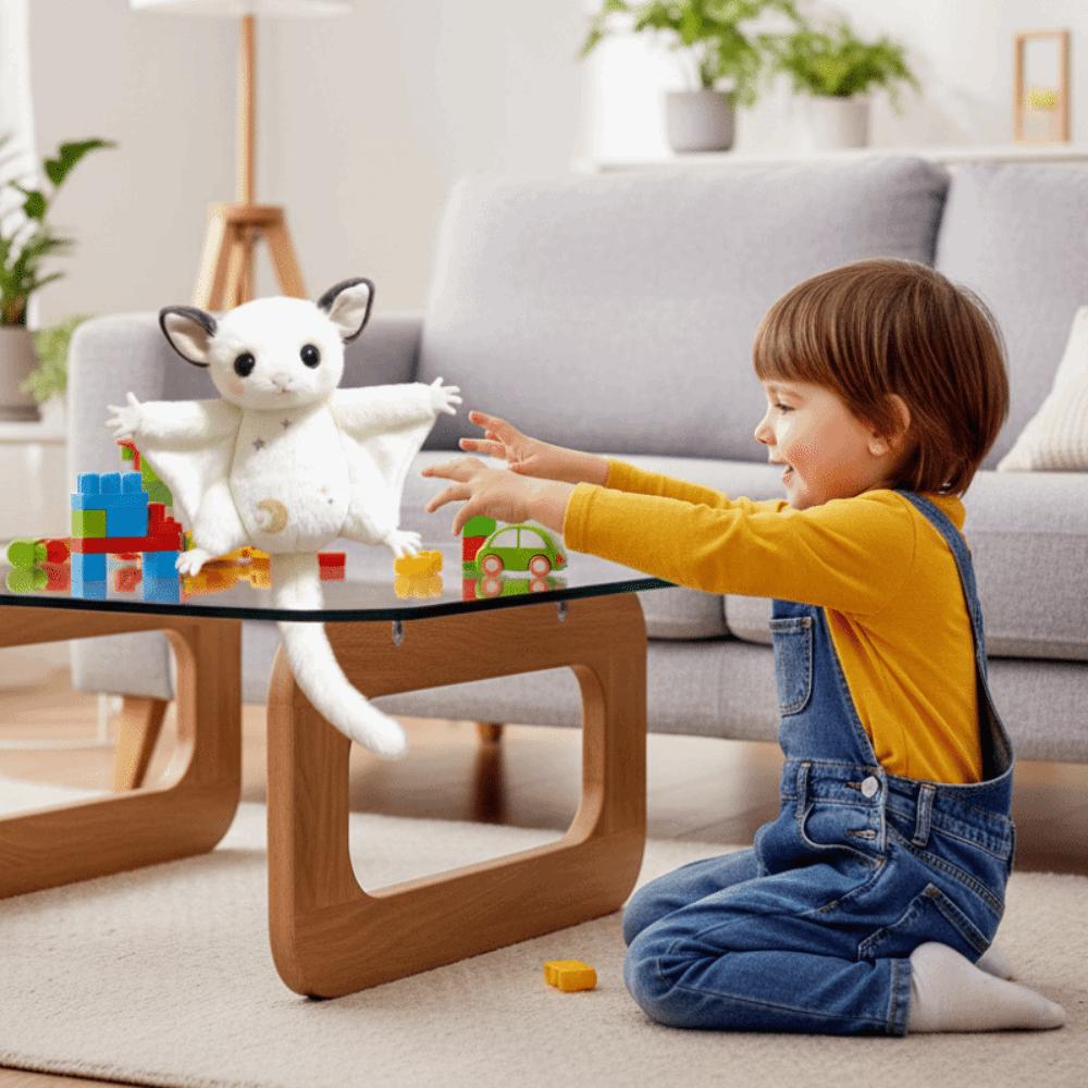 Cartoon Animal Honeybag Flying Spur Doll Stuffed Bat Mouse Plush Keychain Couple