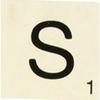 Large Wooden Letter In Scrabble Style 10 Cm Letter S