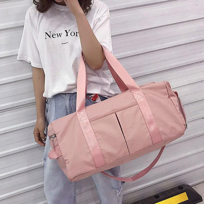 Large Capacity Duffel Bag Folding Extensible Bag Tote Carry On Luggage Handbag Waterproof Duffel Women Shoulder Bags