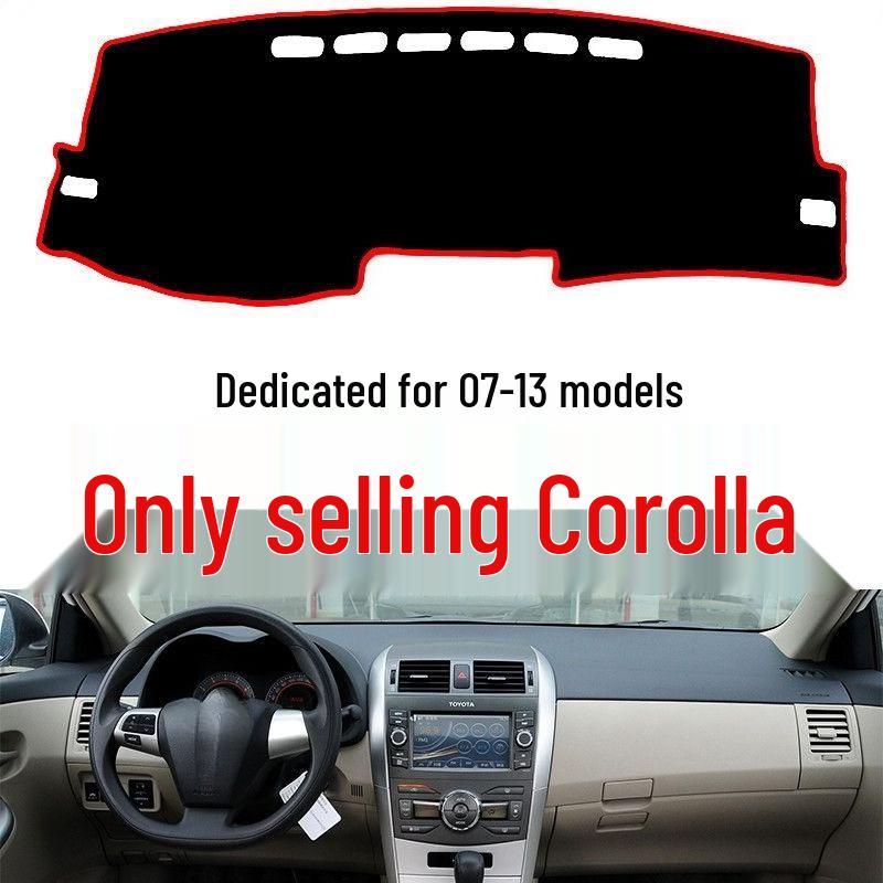 Солнцезащитный козырек и противоскользящий коврик на приборную панель Toyota Corolla