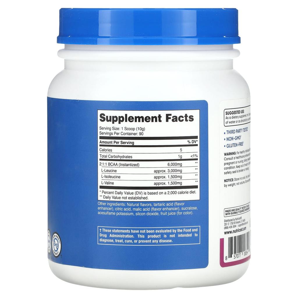 Performance, Bcaa, Grape Flavor, 900G (2Lb)