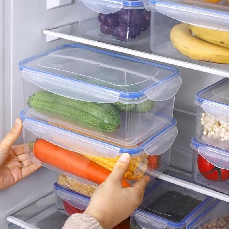 550/1000/1500/2500 мл Контейнер для хранения продуктов в холодильнике с пластиковой крышкой Контейнер для сохранения свежести продуктов Ланч-бокс для пикника