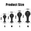 Soft Jelly Anal Plug Training Set, Round Head Beginner Butt Plug Kit in Multiple Sizes and Colors, Smooth Flexible Anal Sex Toy