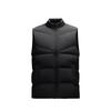 Training Series Solid Color Zip Stand Collar Breathable Versatile Down Vest Men Vest Black 152447912-3