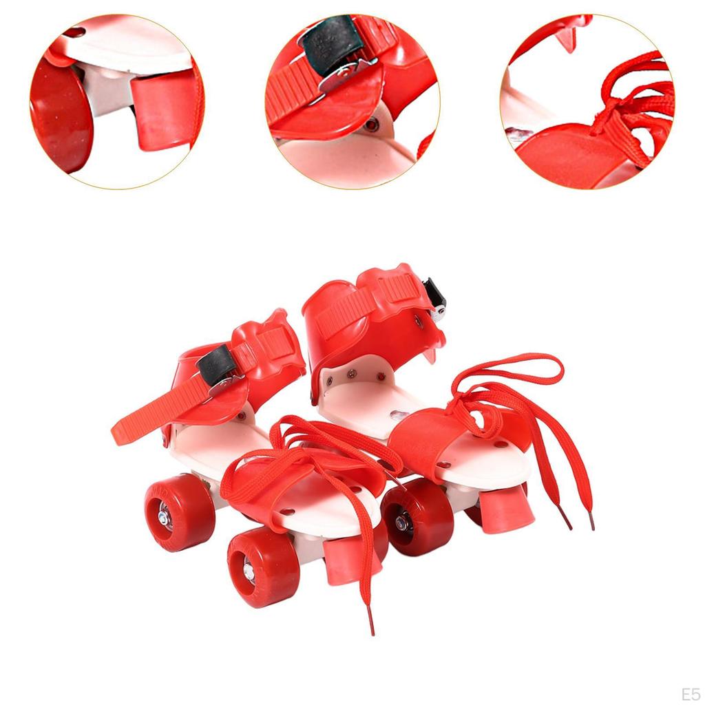 Детские роликовые коньки, двухрядные, легкие и удобные, четырехколесные накладки для детей,