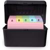 1Pack Tabbed Index Card Guides – 5x3inch Index Card Dividers, Color Note Cards & Recipe Guide, 5 Colors (50 Each Color)