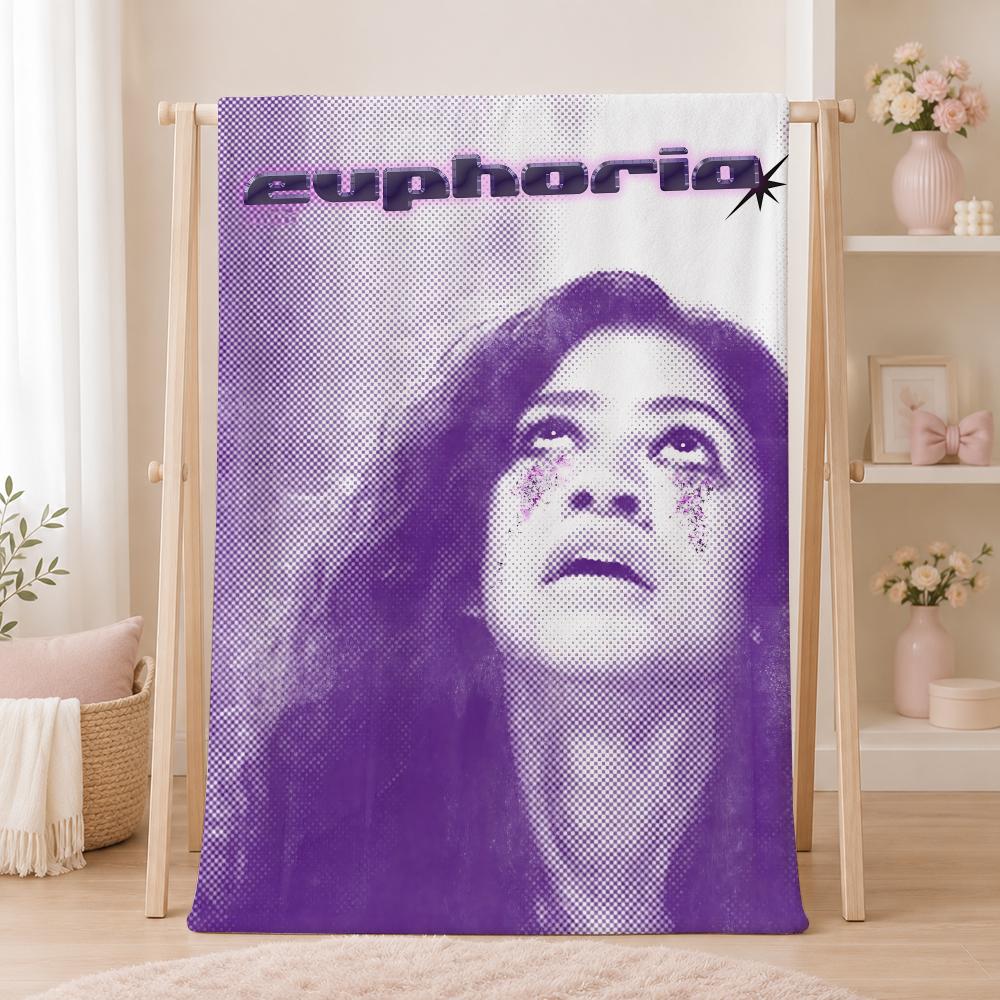 Популярный сериал E-EuphoriaS Летний фланелевый плед Мягкий Антистатический Стирка Разрешена Безопасен для Детей Диван Кровать