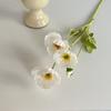 Silk Flocked Poppy Artificial Flowers for Wedding, Home Décor, and Photography Props