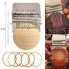 Small Darning Loom Weave Tool with 10/12/14/21/28 Needles DIY Mending Jeans Clothes Mini Darning Machine