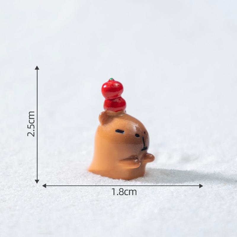 1/4 шт. Рождественская елка Санта Клаус Снеговик Лось Пингвин Колокольчик Миниатюрные ландшафтные украшения Дом Новый год Рождество Кукольный домик Декор