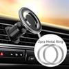 Car Magnetic Phone Holder Magsafe Ring Case Dashboard Air Outlet Mount 360 Degree Rotation for IPhone Samsung Auto Accessiores