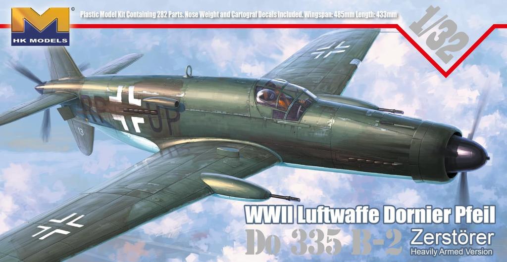 Hong Kong Models Пластиковая модель-конструктор Dornier Do335 Destroyer 1/32 B-2