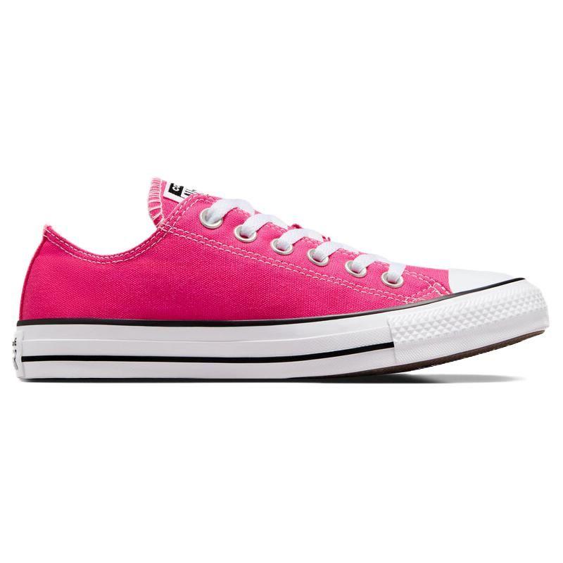Converse Chuck Taylor All Star Удобные Универсальные Низкие Кеды из Канваса Унисекс Розово-Белые A06569C