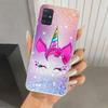 Pink Unicorn Rainbow Phone Case for Samsung Galaxy A52 A32 A22 A12 A02S A50S A30S A10S Note 20 Ultra 10 Plus S10 A31 A20 A71 A72