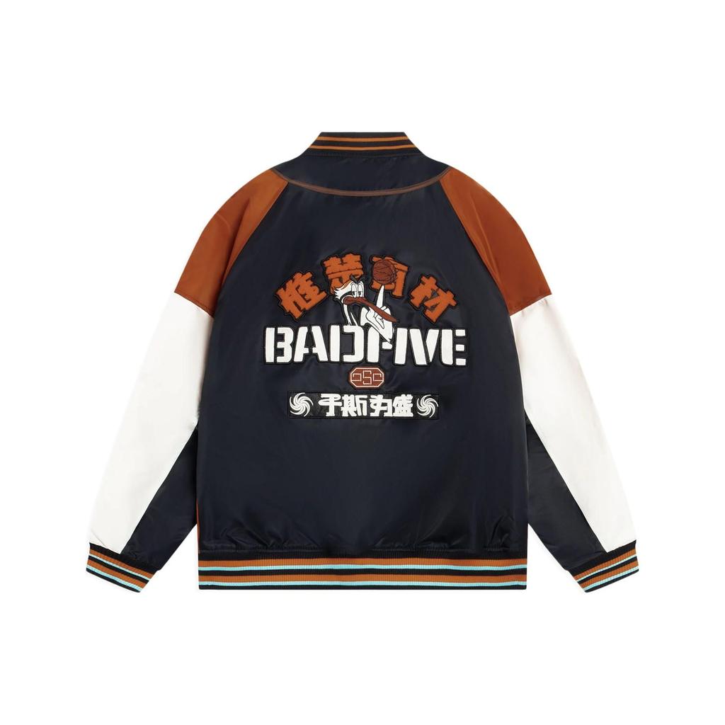 Мужская куртка Li Ning Badfive с вышитыми буквами и длинными рукавами, цвет «чай-красный» AJMS139-1