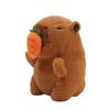 Clearstone Capybara Plush Keychain, Chavimaru Carrot, 18.5cm, Brown