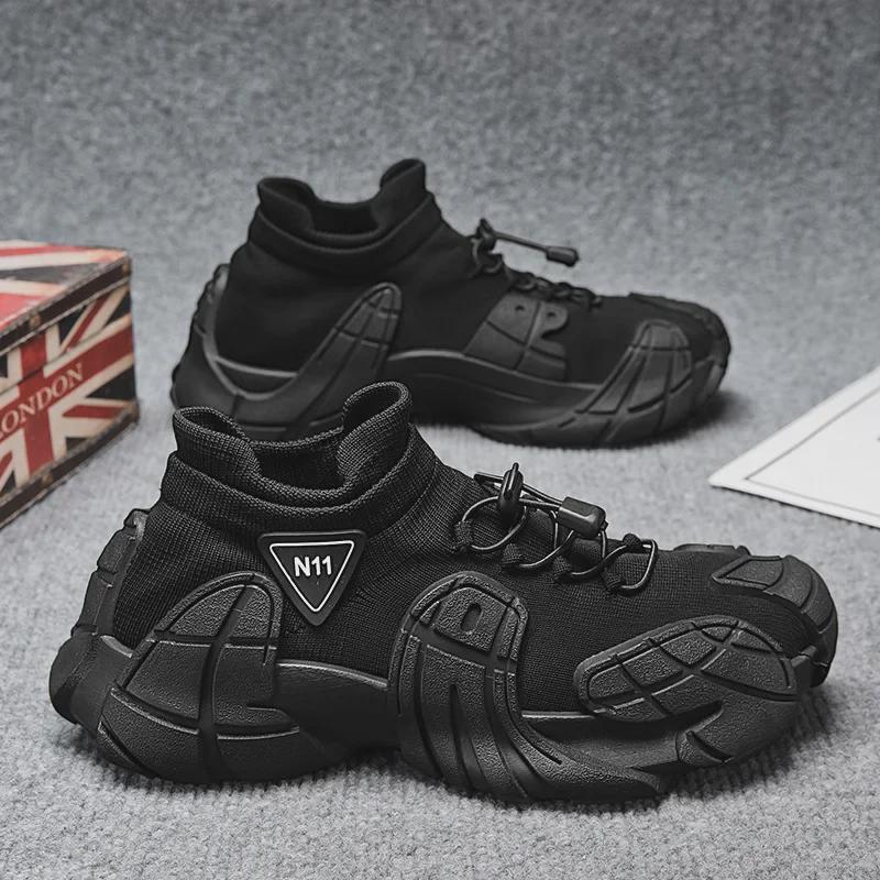 Мужская летняя сетчатая спортивная обувь 2025 года — дышащие кроссовки в стиле меха