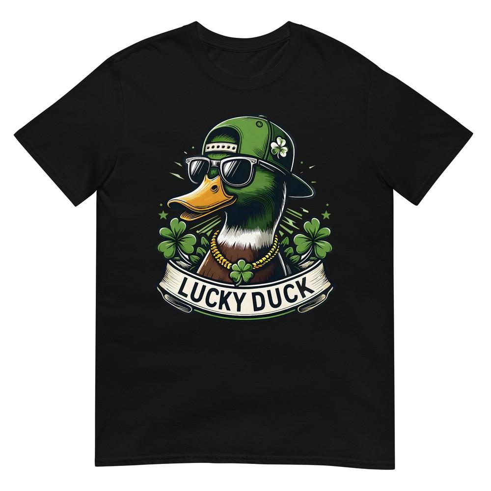 Lucky Duck St Patricks Day Mallard Duck Hunter Boys Kids Unisex TShirt