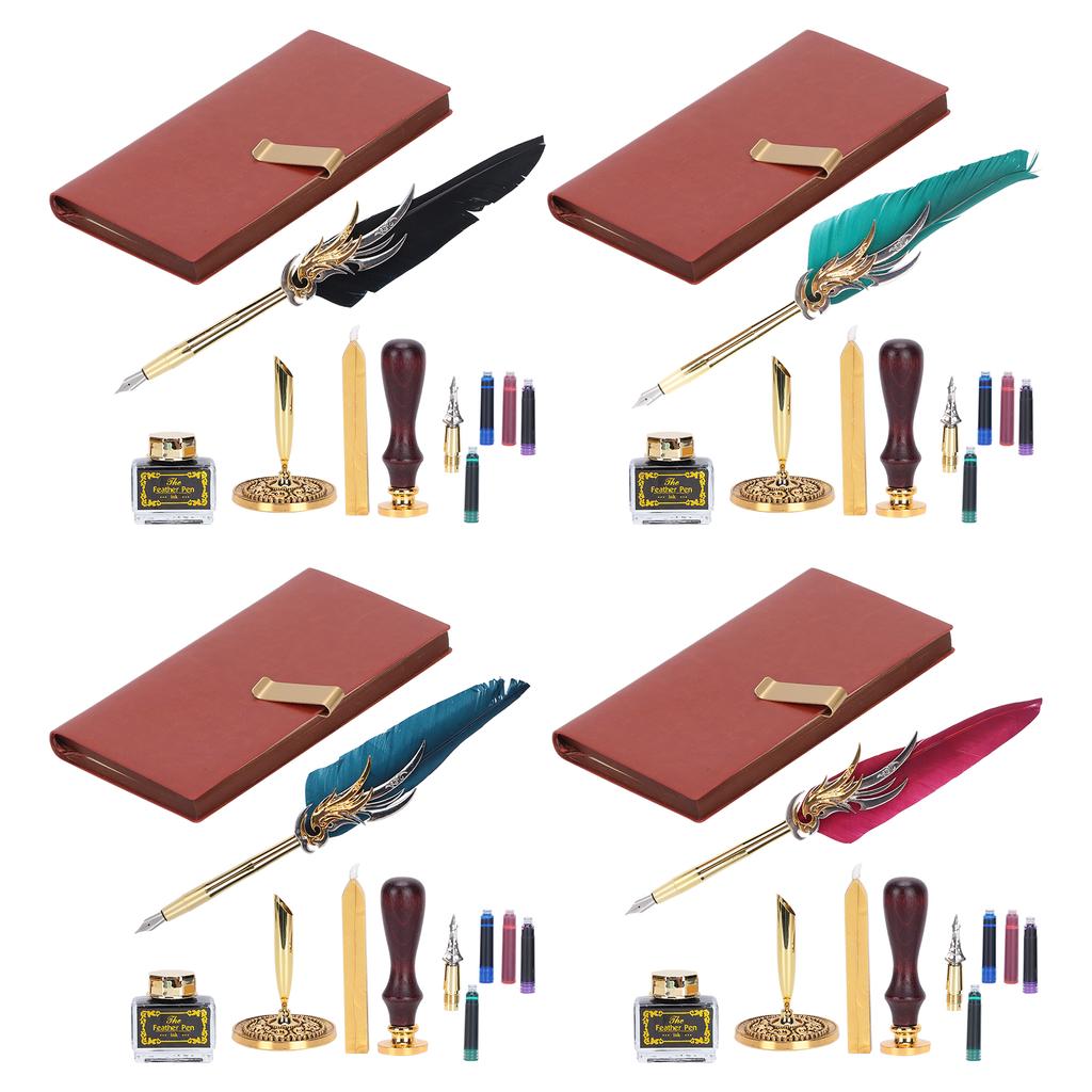 Набор перьевых ручек для каллиграфии Dip, подарочная коробка с чернилами, перьевая ручка и инструмент для нанесения лакового штампа
