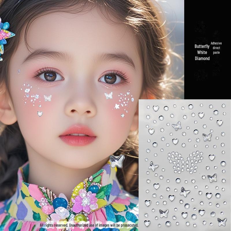 Shan Gen Crystal Diamond Eye Makeup Stickers с самоклеящимися стразами