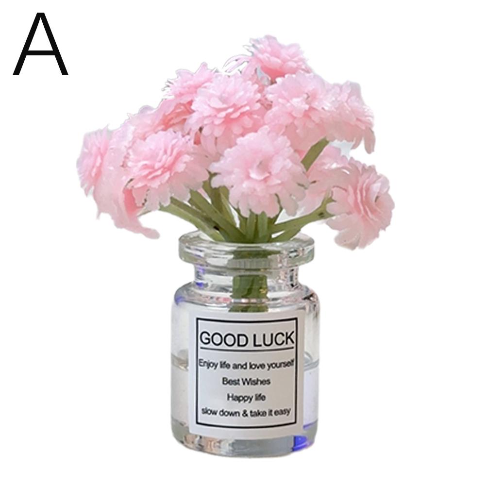 Мини стеклянная ваза с цветочным декором для автомобиля для всех транспортных средств и миниатюрного элегантного автомобиля Delicate Flow P9J9