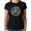 Conspiracy Theorist All Seeing Eye Sayings Funny Ladies Girlie T-Shirt