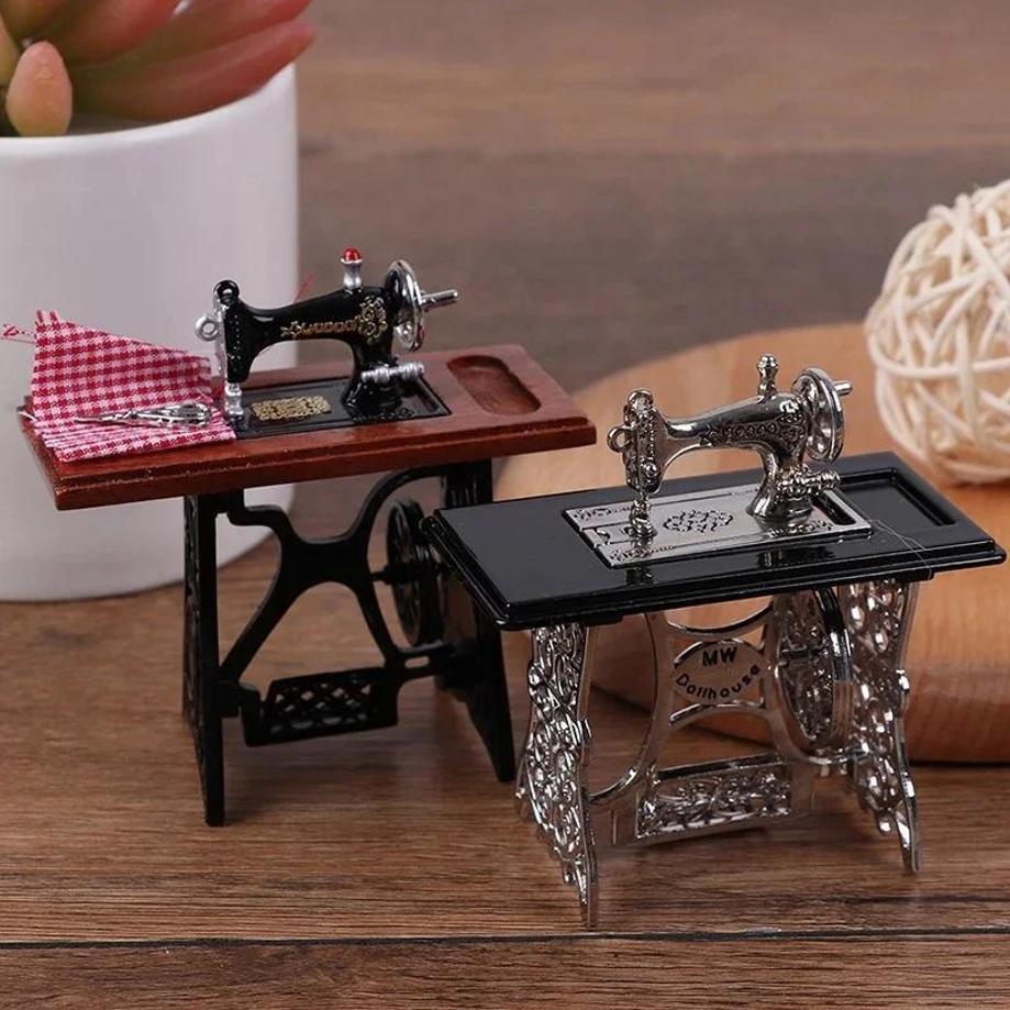 1 Pcs Scene Home Model Gift Sewing Machine Mini Gift Playhouse Toy Furniture Miniature