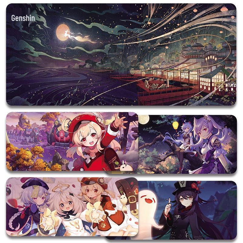 Очень большой коврик для мыши Genshin Impact Венти - Утолщенный аниме коврик для клавиатуры