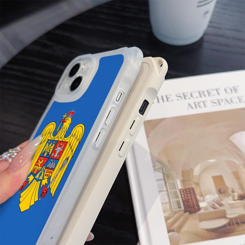 Мягкие чехлы для телефонов Ae94 с флагом Республики Молдова для iPhone 16 15 14 13 12 11 Pro Max 8 Plus XR XS с ремешком на запястье, защитным шнурком для углов, задней крышкой