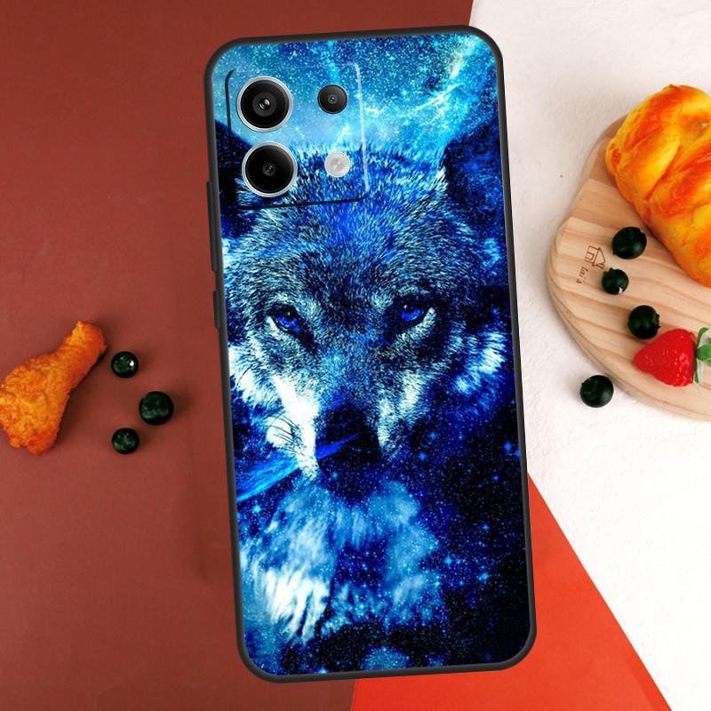 Чехол Animal Wolf Galaxy для Xiaomi Redmi Note 14 9 10 11 12 13 Pro 9S 10S 11S 12S Redmi 13C 10C 12C 14C Coque