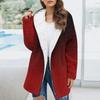Women's Fashion Fall Winter Thick Plush Long Sleeve Pocket Jacket Top