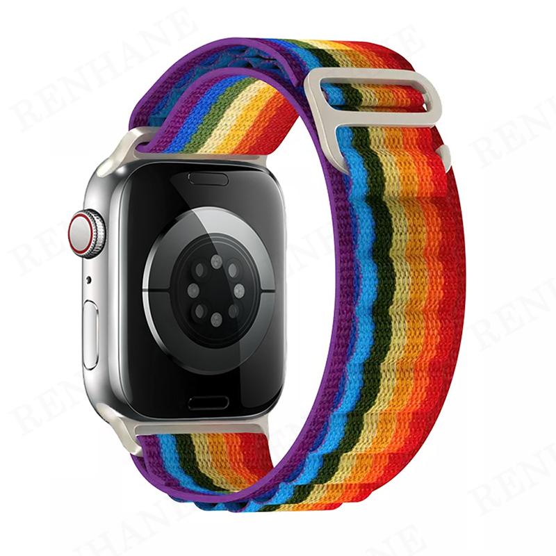 Нейлоновый ремешок Alpine Loop для Apple Watch, ремешок 49 мм, 45 мм, 41 мм, 44 мм, 40 мм, 42 мм, 38 мм, металлический браслет с G-крючком, ремешок IWatch Ultra 34 5 SE 6 7 8
