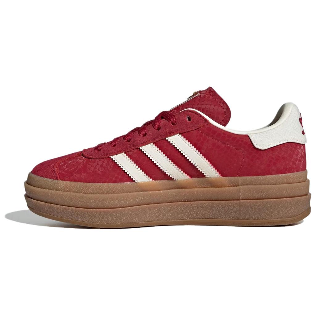 adidas Кроссовки женские Gazelle Bold Year of the Snake Red Active-Maroon Cream-White JQ5977
