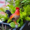 Rooster Garden Statue Lawn Ornament Patio Gift Outdoor Figurine Chicken Sculpture for Entrance Porch