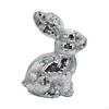 62KD Mirror Finished Disco Rabbit Sculpture Easter Home Decoration Animal Figurine