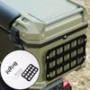 Мотоциклетная панель Molle для хранения в кофре Алюминиевый сплав Водонепроницаемый Тактический Универсальный Органайзер для бокового кофра Модульное хранение