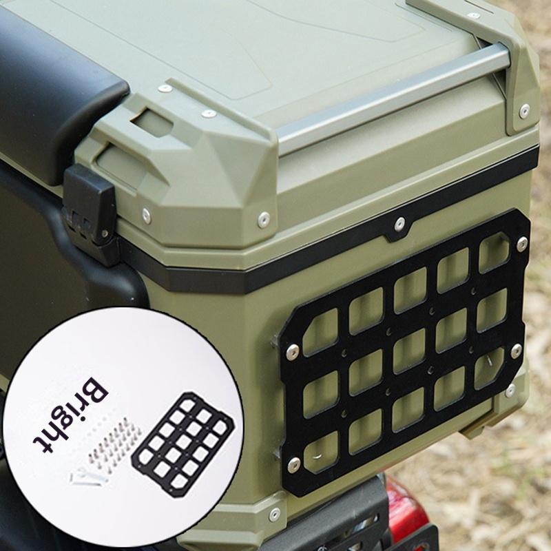 Мотоциклетная панель Molle для хранения в кофре Алюминиевый сплав Водонепроницаемый Тактический Универсальный Органайзер для бокового кофра Модульное хранение