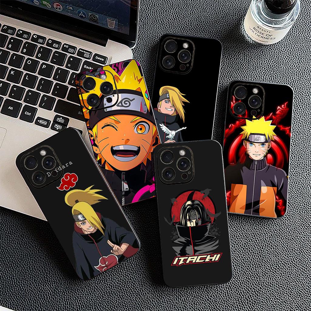 for Apple iPhone 16 15 14 11 Pro Max 6 7 8 Plus + SE2 SE3 SE 2022 2020 8+ Phone Case Akatsuki Deidara Narutos Itachi Uchiha