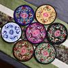 2Pcs/Pack Durable Cloth Embroidery Table Mats Cup Pad Chinese Style Anti-Hot Coaster Kitchen Accessories Home Decoration