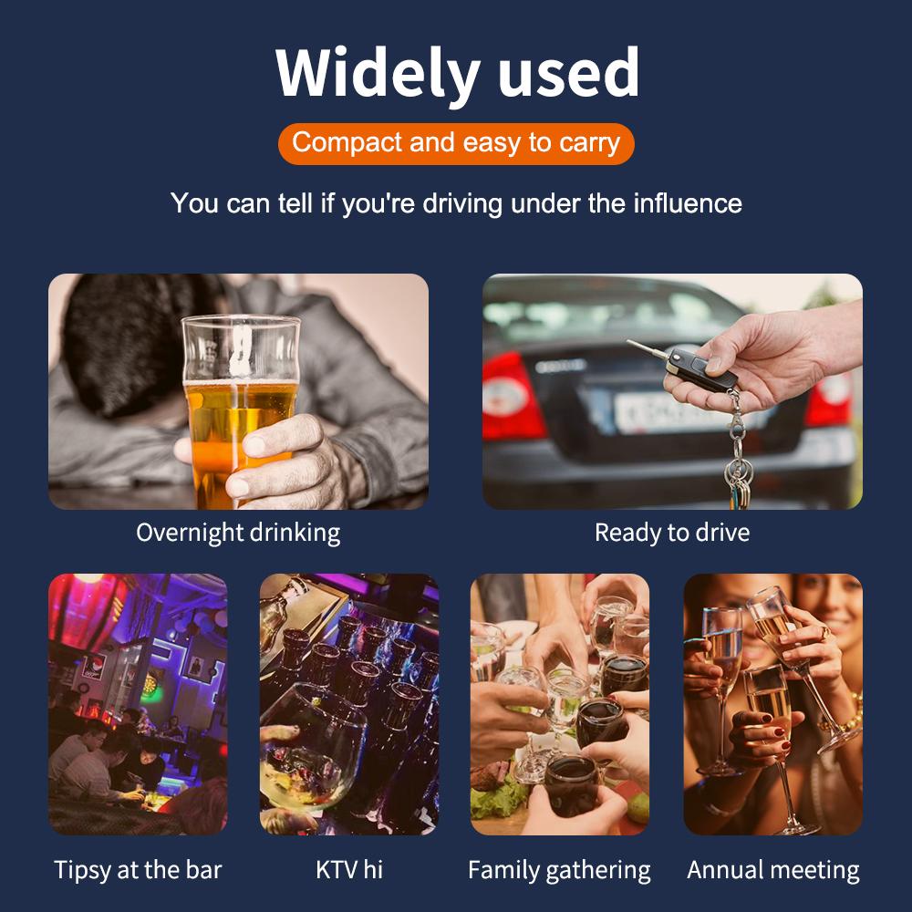 Бесконтактный алкотестер, светодиодный цифровой дисплей, алкометр, тестер алкоголя, высокая точность, алкотестер, диагностический инструмент