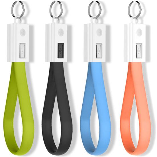 Микро USB/Type-C Брелок Кабель для Синхронизации и Зарядки Шнурок Передача Данных для Android iPhone