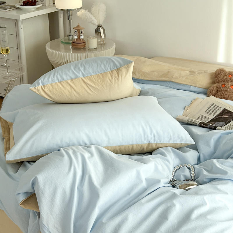 1 пара наволочек из стираного хлопка 48*74 наволочки для кровати бытовые простые мягкие пылезащитные декоративные подушки чехлы Ins