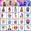 Kpop Охотник на демонов Девушка-охотница на демонов Мультяшная тату-наклейка Детская водостойкая переводная наклейка Одноразовая ручная работа